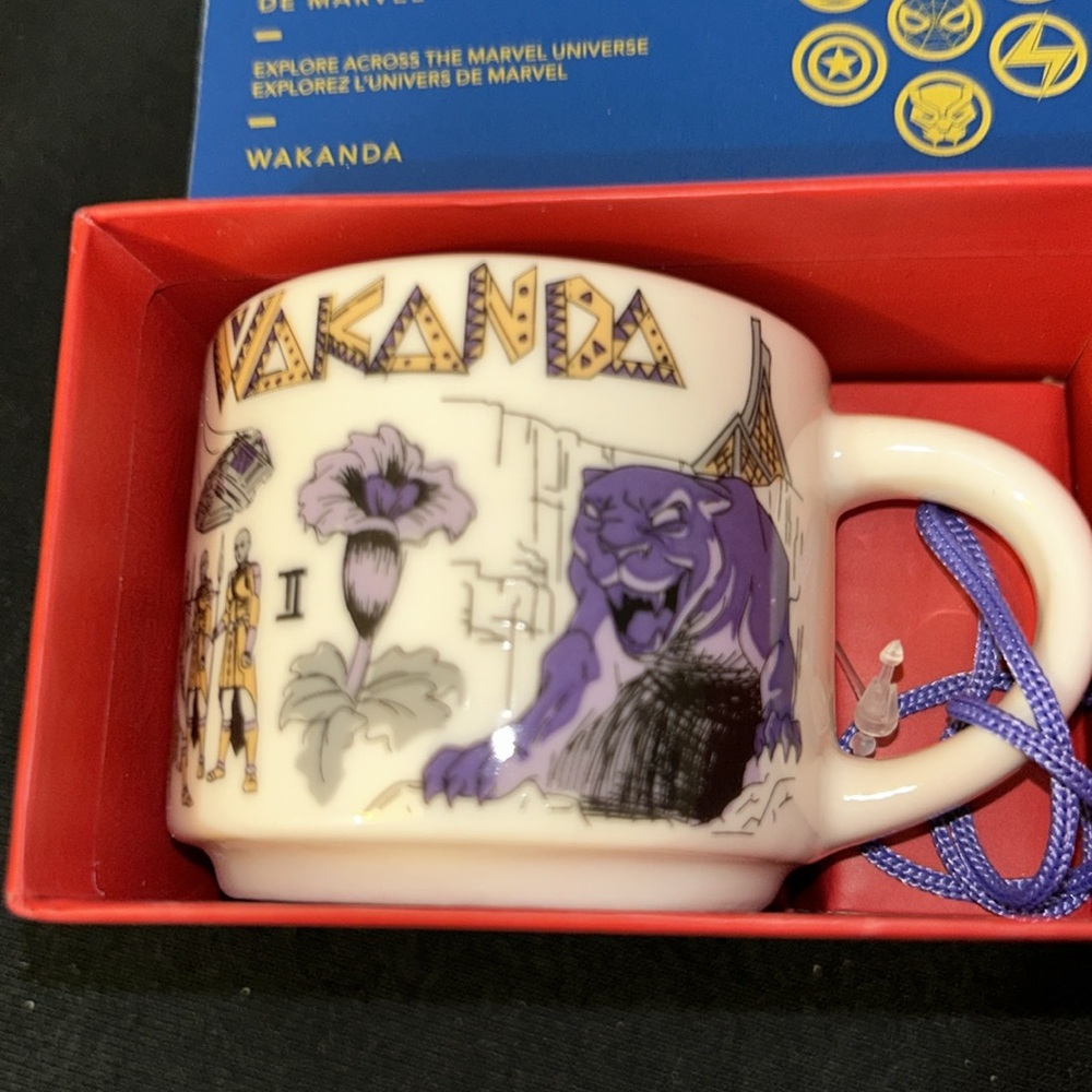 NWT Disney Marvel Wakanda Been There Series Starbucks Ornament Mug 2 oz - Picture 6 of 10
